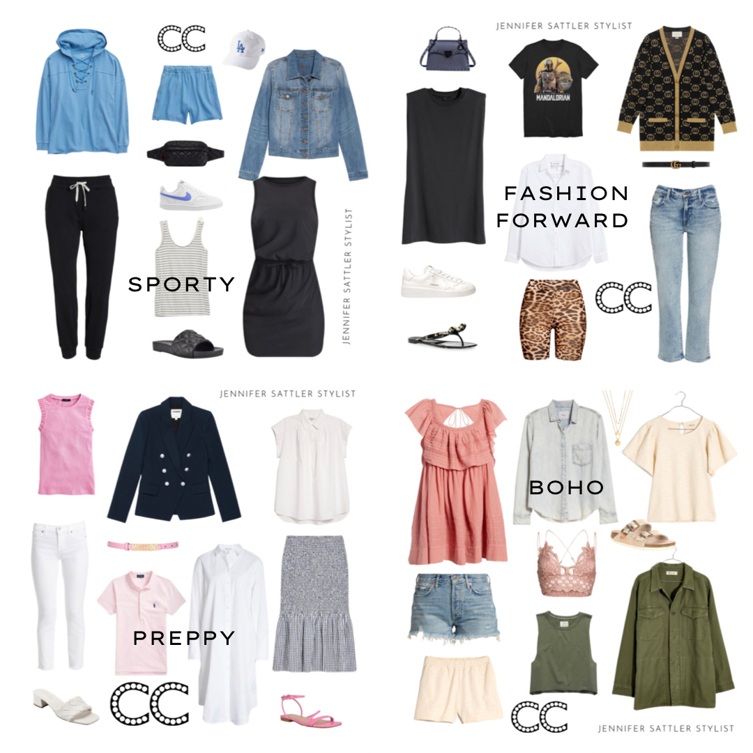 CAPSULE WARDROBE CHECKLISTS | 4 STYLES,10 PIECES, ENDLESS OPTIONS ...