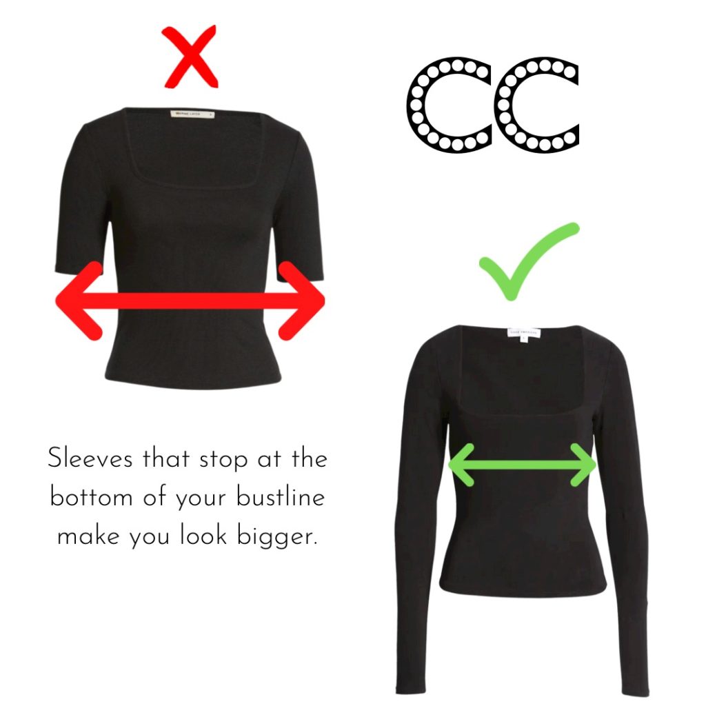 square neck tops
long sleeve square neck tops
best for busty body types
best tops for big arms
best tops for broad shoulders
Black top
