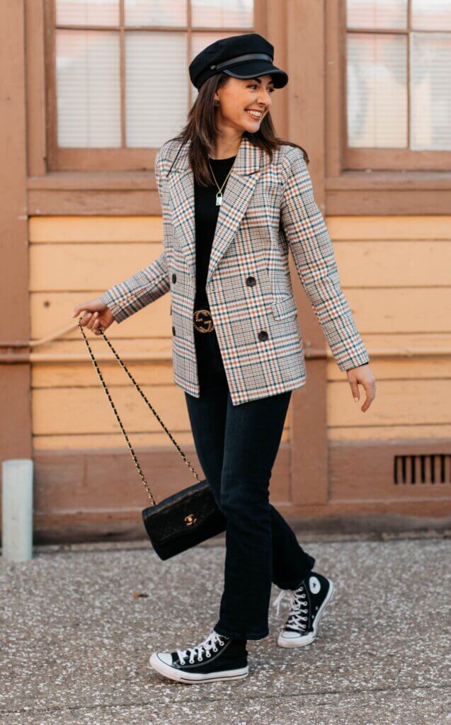 long blazer amazon fashion finds under $100 chanel purse jennifer sattler stylist street style fall fashion trend
