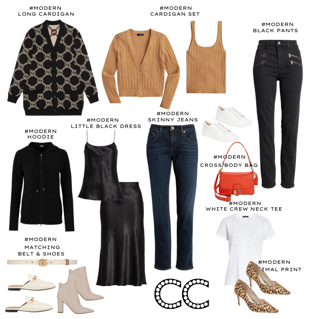 Can you spy the style tip inside this Modern Classic Capsule Wardrobe?