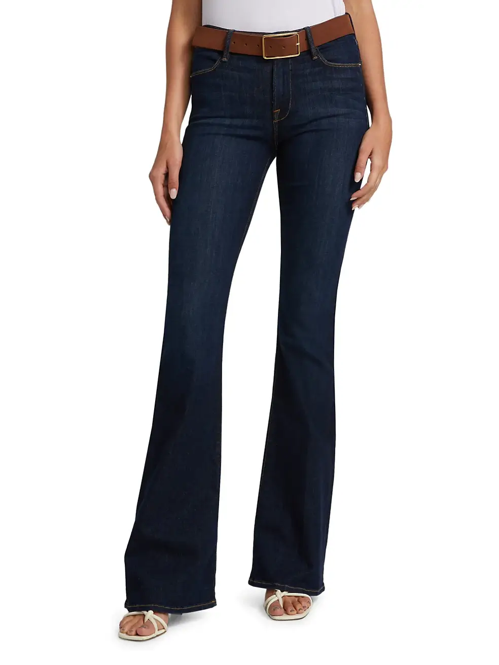 FRAME Le High High-Rise Stretch Flare Jeans
