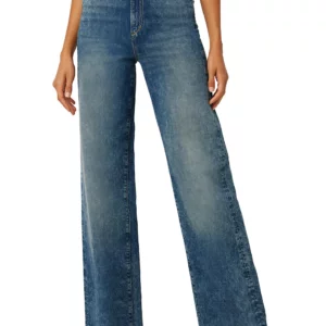 JOE's The Mia Wide-Leg Frayed-Hem Jeans