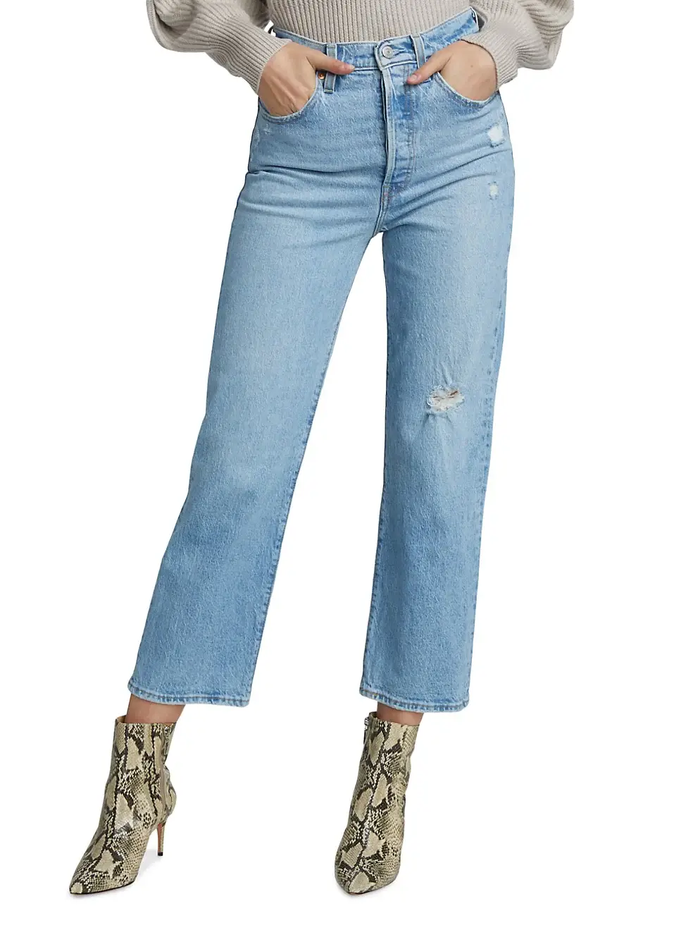 LEVI'S Ribcage Straight Ankle Jeans
