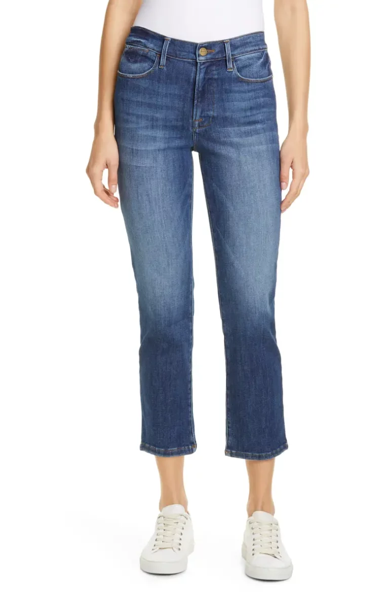 FRAME Le High Ankle Straight Leg Jeans