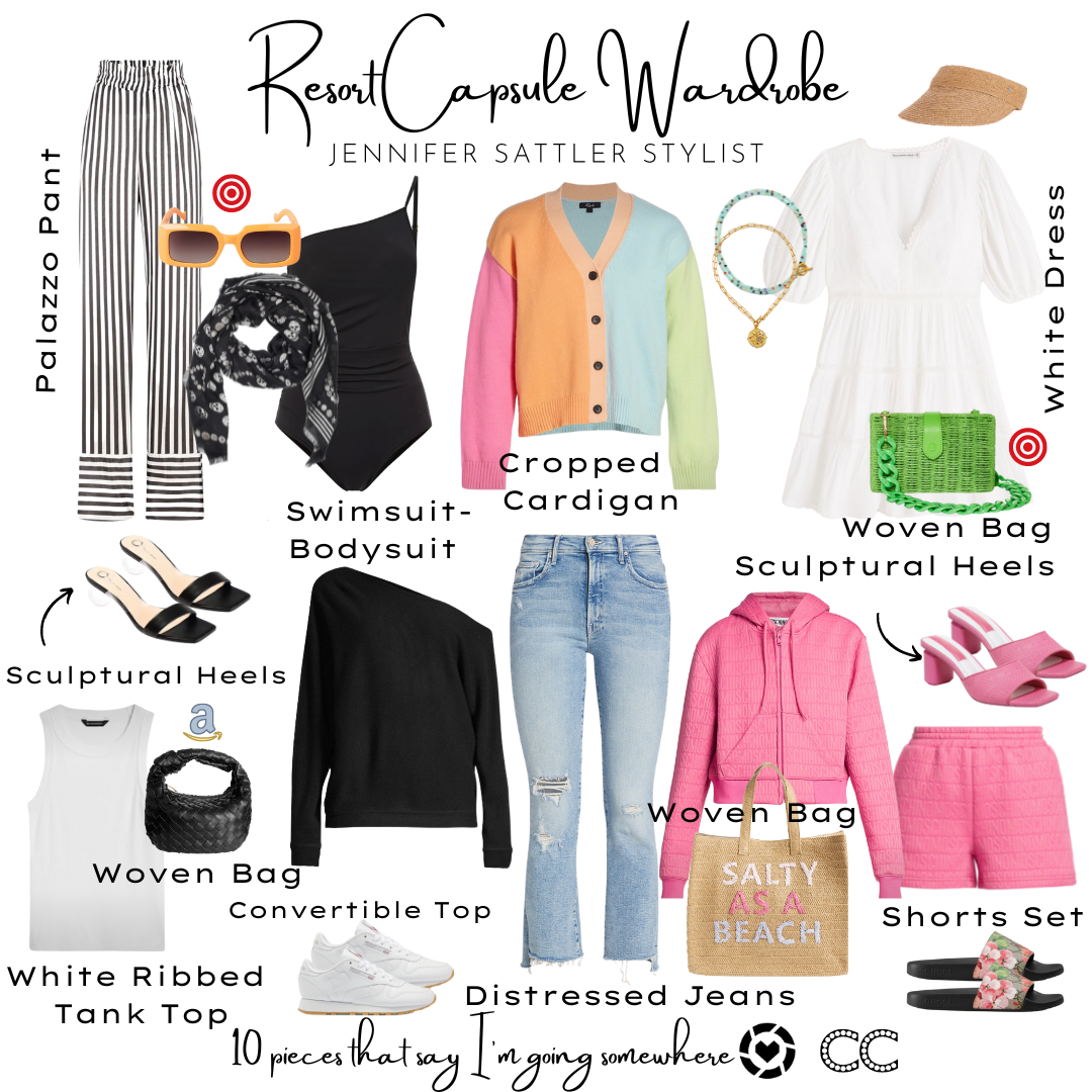 Resort Casual Capsule Wardrobe | 10 pieces that say I'm going somewhere