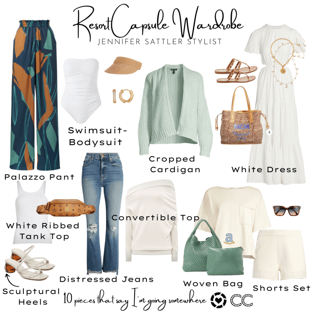 Pack For Paradise | 23 Resort Casual Capsule Wardrobe Outfit Combinations