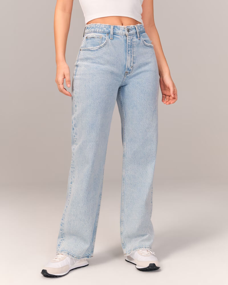 ABERCROMBIE & FITCH Curve Love High Rise 90s Relaxed Jean