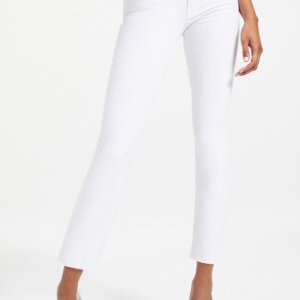 GOOD AMERICAN Straight Leg White Jeans