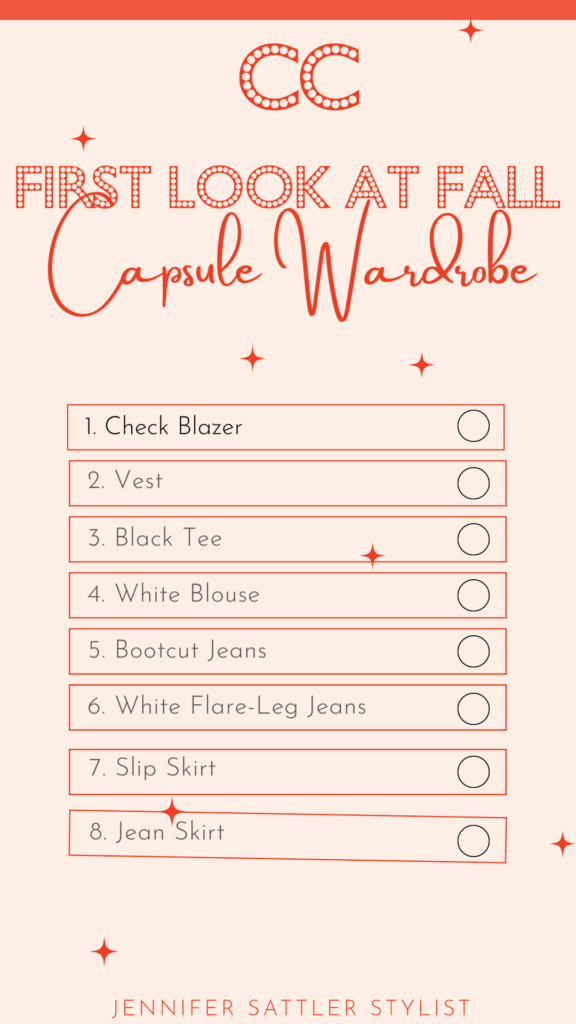 FIRST LOOK AT FALL CAPSULE | THIS 8-PIECE WARDROBE MAKES 32 OUTFITS