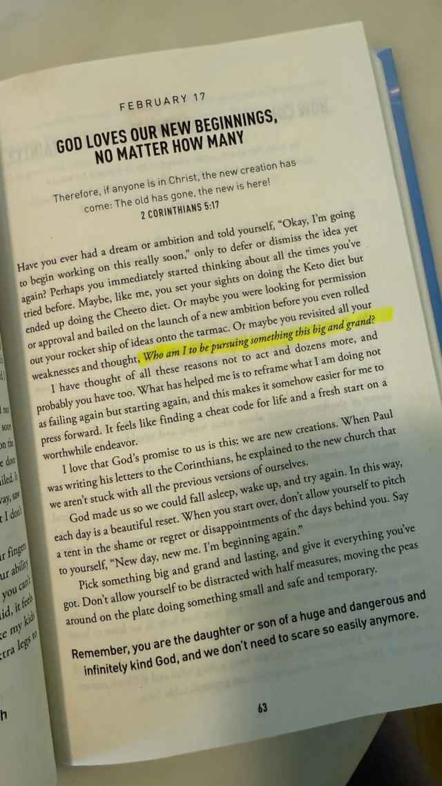 Dear Diary. Don’t forget 

“Therefore, if anyone is in Christ, the new creation has come: The old has gone, the new is here!”
2 CORINTHIANS 5:17

#whatgettingdressedtaughtmeaboutjesus #faithandfashion #encourageoneanother #madeformore #worthy #purpose #content 

Thank you @bobgoff for the recent encouragement.