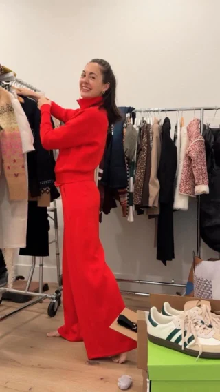 I work from home and this is my new power suit.

Spanx makes the best lounge wear that doesn’t look sloppy. It doesn’t fade cling or collect lint. I love that all the pants come in three lengths petite regular and tall. There are so many colors to choose from but I feel the best in their signature red. I just added these wide leg, track pants and matching jacket and a size extra small.

Score some for yourself and save 15% off your first order plus free shipping excluding sales when you use my promo code
JENNIFERXSPANX 

Comment RED below to receive a DM with the link to this post on my LTK ⬇ https://liketk.it/5toAf